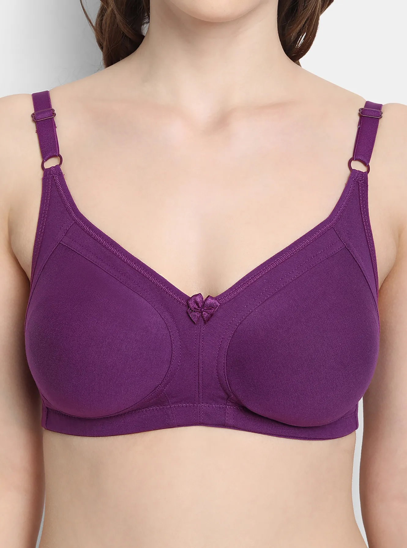 AR FASION Double Layered Broad Strap B-CUP Bra