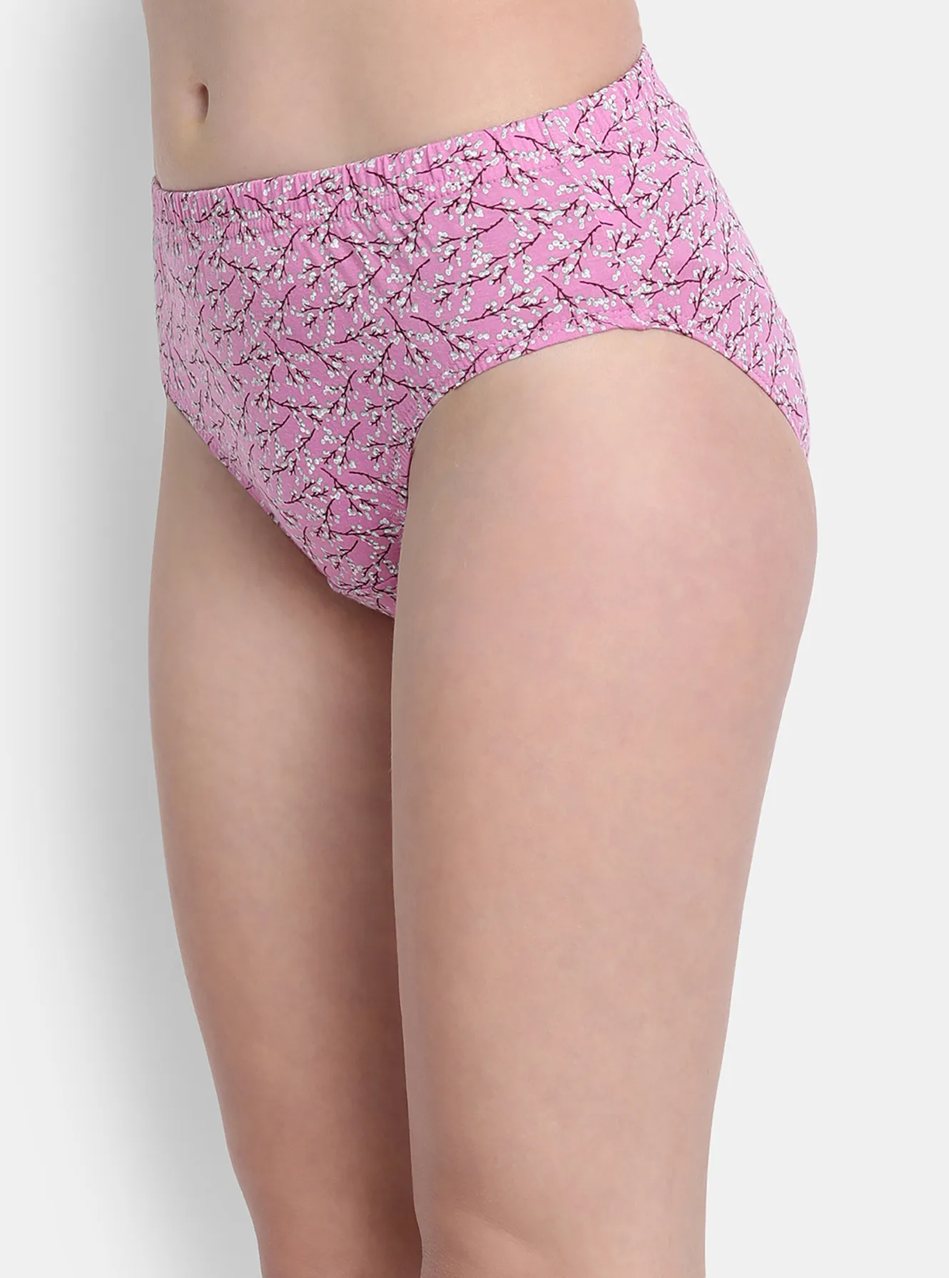 Inner Elastic Printed Mid Rise Bikini Panty (Pack of 3)