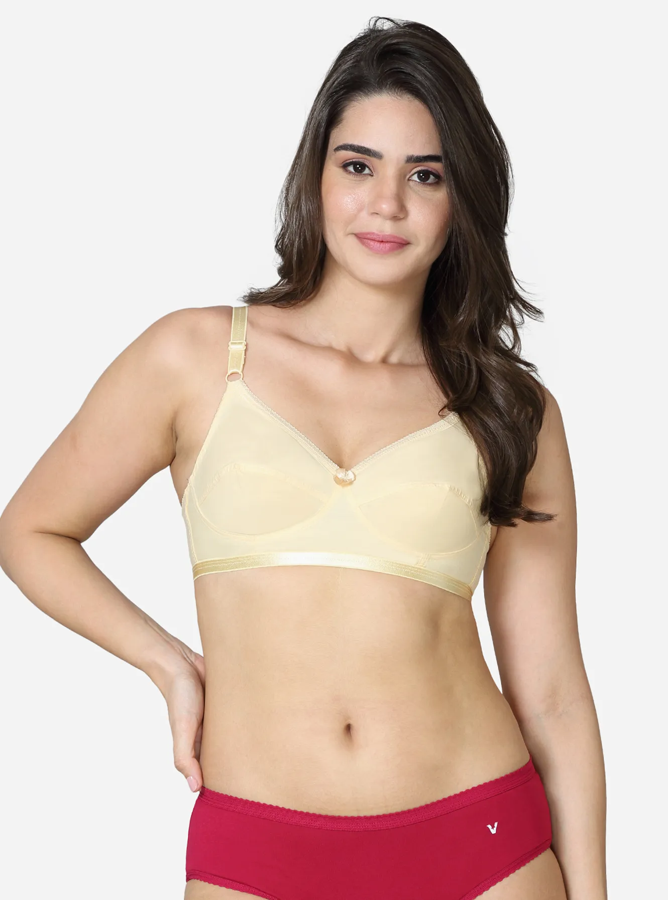 Traditional full coverage push up bra
