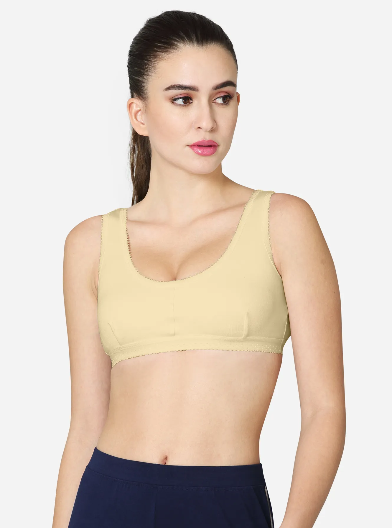 Double layered darted front panel high coverage slip on bra, Buy Mens &  Kids Innerwear