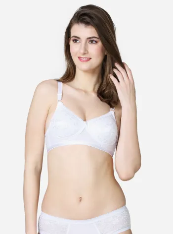 Double layered seamed bra with trimmed lace at the end, Buy Mens & Kids  Innerwear