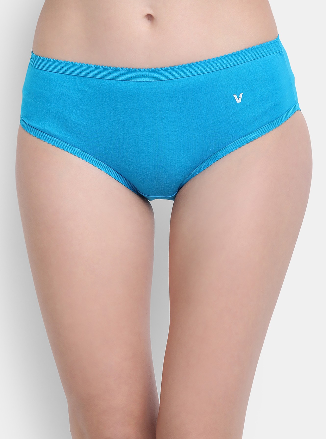 High waist panty with ultra soft exposed elastic waistband Pack