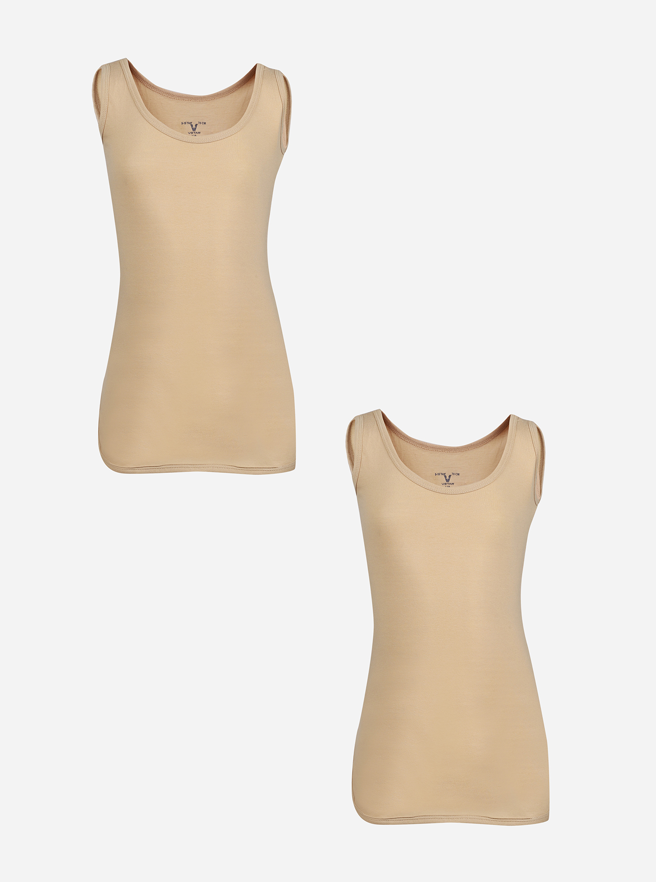 Cotton long length camisole with side slits | Buy Mens & Kids