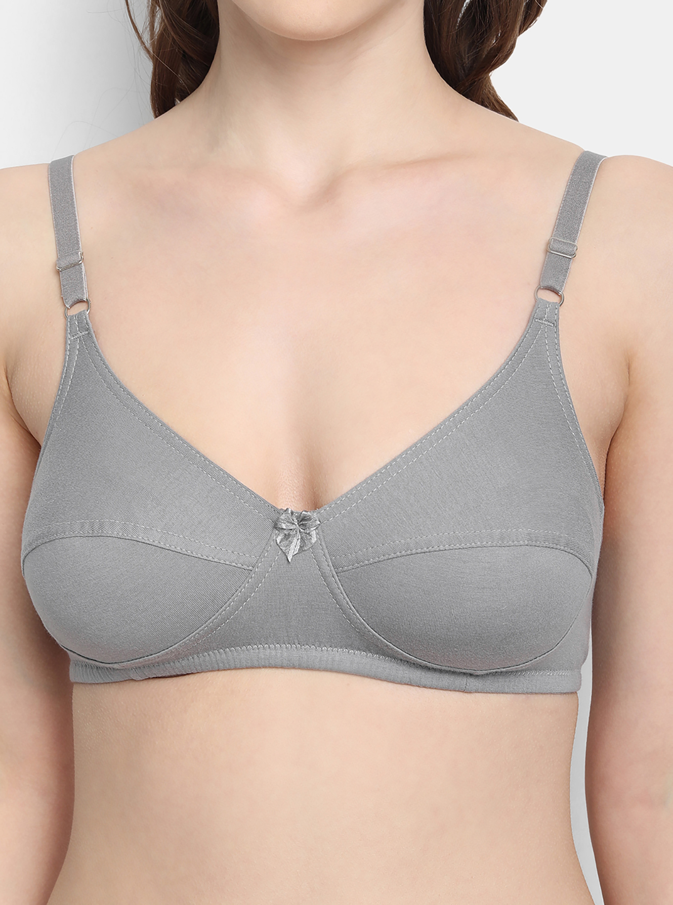 Cotton double layered bra with two sectioned panels, Buy Mens & Kids  Innerwear