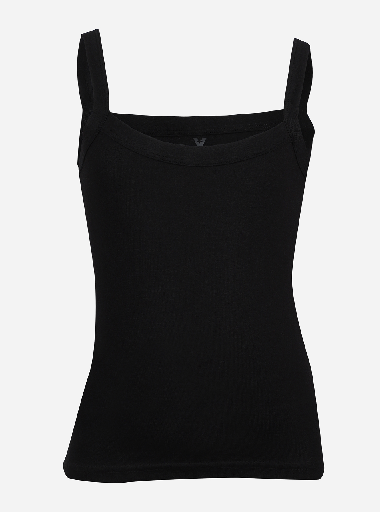 Short length camisole with deep neckline & contoured armhole
